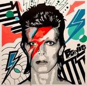David Bowie obraz 50x50cm akryl na płótnie