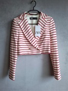 Marynarka w czerwone prążki Zara, XS, nowa z metką