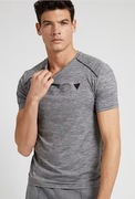 T-shirt męski sportowy treningowy szary Guess L