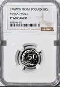 PRÓBA NIKIEL 50groszy 1990