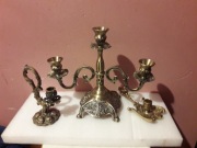 Świeczniki Kaganek Mosiądz