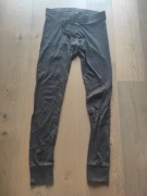 Legginsy materiałowe, czarne, H&M, M (nawet S)