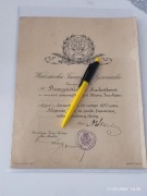 Dyplom Odznaka Klub Sportowy Warszawa Łyżwiarstwo 2 RP