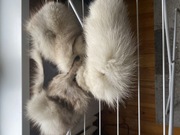 Kołnierz z szarego lisa