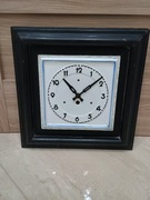 Stary zegar kuchenny ceramiczny sygnowany ciekawy mechanizm