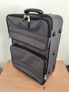 Duża walizka podróżna szara 66x46x22