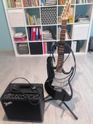 Licytuję praktycznie nową gitarę Ibanez ze wzmacniaczem Fender