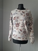 Promod szara kwiatowa bluza S/M 36/38