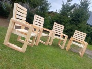 Krzesła ogrodowe drewniane 