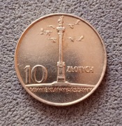 Moneta 10 zł mała kolumna 