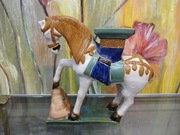 Ceramiczna Figurka Konia w stylu dynastii Tang