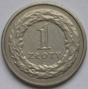 Polska 1 złoty 1990 - E09 -  YS