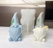 Duży GNOM KRASNAL z Dynią forma silikonowa 12*7 do odlewów Świec Gipsu 