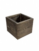 Donica Ogrodowa Drewniana - Rustykalna, Palona