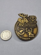 ODZNAKA ŁOWIECKA - HUBERTUS WĘGROWSKI 2023   100 LAT  PZŁ