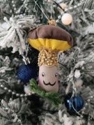 Bombki grzyby grzybki ozdoby na choinkę handmade kawaii zestaw