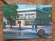 Pocztówka Chorzów 1986 PRL dom handlowy Hutnik