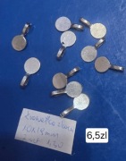 Krawatki do zawieszek baza pod kaboszon medalion okrągły stal chirurgiczna