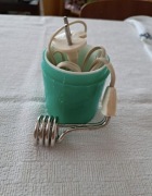 Vintage stara rosyjska mała grzałka turystyczna z kubkiem pamiątka PRL