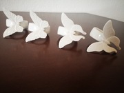Ceramiczne obrączki na serwetki z motylkiem
