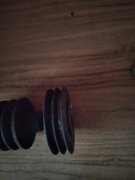 Dwa koła pasowe silnika elektrycznego . 