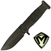 Nóż Medford USMC FF Black DLC Titanium, Black DLC S90V by Greg Medford 