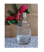 szklana przezroczysta loft karafka krosno z grubego szkła ART DECO