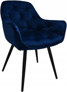 Krzesło Meblowe Love welur granatowy1 szt.