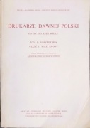 Drukarze dawnej Polski od XV do XVIII wieku 