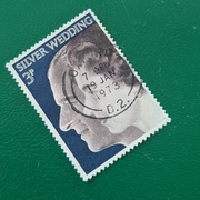 Brytyjski Znaczek Pocztowy. Silver Wedding.