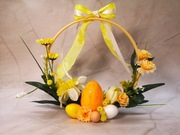 Stroik wielkanocny na kole