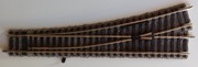 Fleischmann H0 zwrotnica prosta, lewa