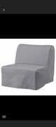 Sprzedam łóżko  IKEA LYCKSELE LOVAS Fotel rozkładany Knisa j.szary