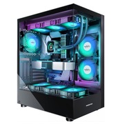 Obudowa MUSETEX PC ATX Mid Tower ATX, 6 wentylatorów ARGB