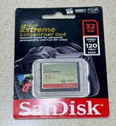 Sandisk Extreme Compact Flash 32GB UDMA 7 NOWA
