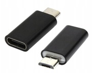 Adapter Przejściówka typ C na micro USB.