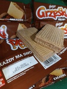 Wafelki Grześki kakaowe bez polewy dacie cena od sztuki 