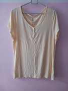 Koszulka żółta z guziczkami roz.xl/xxl wymiary opis
