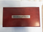 Kaseta na srebrne monety kolekcjonerskie