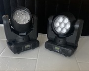 Adj Inno Color Beam Z7 x 2 plus case, głowa amerykan DJ light, led, dmx