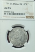 August III Sas, Ort 1754, Lipsk - NGC AU55  