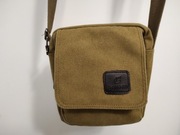 Torba torebka oliwkowa na długim pasku listonoszka A5