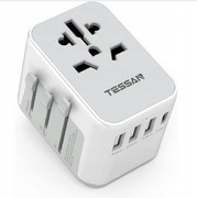 UNIWERSALNY ADAPTER PODRÓŻNY MIĘDZYNARODOWA PRZEJŚCIÓWKA DO GNIAZDEK TESSAN