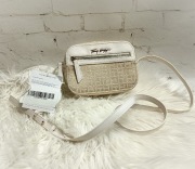 Tommy Hilfiger Torebka Damska Beżowo-Biała Logo Nowa 30x14x45 cm