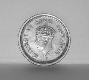 Indie Brytyjskie,  1 rupia, 1943 r. AG