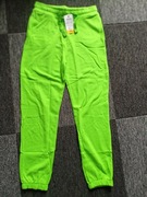 Spodnie dresowe gładkie wiek 12/13 lat, 152/158 cm, jasna zieleń