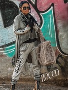 ZOCCO asymetryczny, cieniowany komplet OMBRE ze spodniami