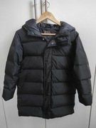 Zara - czarna ocieplana kurtka dziewczęca z kapturem, płaszczyk r 140 (10l)
