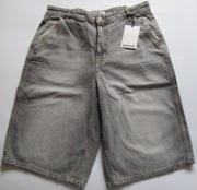 NOWE Spodenki Bershka Skater Baggy Bawełna Hiphop Szare 32 40