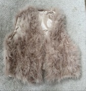 Kamizelka futrzana pióra naturalne taifun